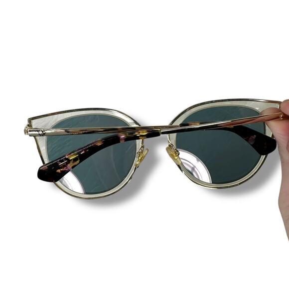 Kate Spade New Jazzlyn S450J Hello Sunshine Cat Eye Pink Rose Gold Sunglasses - Picture 7 of 9